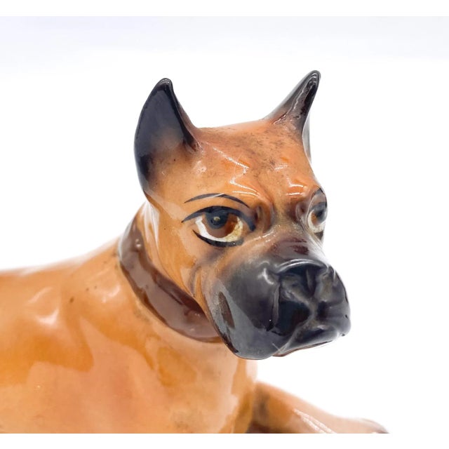 20th Century Boxer Dog Figurines - a Pair For Sale - Image 9 of 12