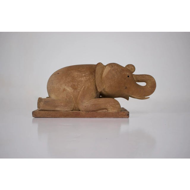 Wood Sculpture of Elephant, Burma, 1890s For Sale - Image 7 of 13