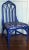 Gothic Vintage Hollywood Regency Faux Bamboo Chair With Bruschwig & Fils Upholstery For Sale - Image 3 of 11