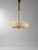 Swedish Modern Pendant Light with Hand-Painted Glass, 1940s For Sale - Image 10 of 10