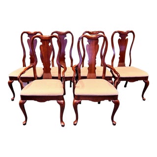 1990s Thomasville Chippendale Dining Chairs- Set of 6 For Sale
