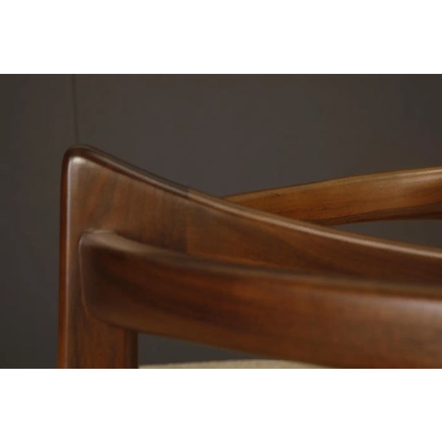 Adrian Pearsall for Craft Associates 'Compass' Dining Table in Walnut, 1960s For Sale - Image 10 of 18