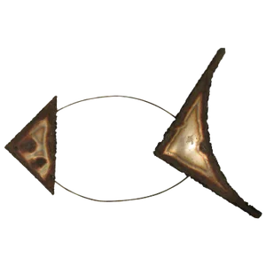 1970s Metal Fish Wall Sculpture