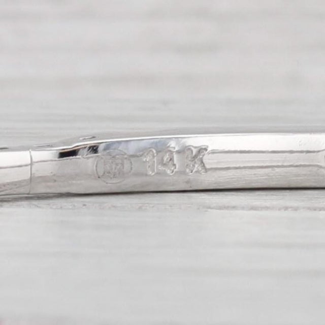 Metal 1.25ctw Diamond Ruby Flexible Bangle Tennis Bracelet 14k White Gold 6.75" For Sale - Image 7 of 7