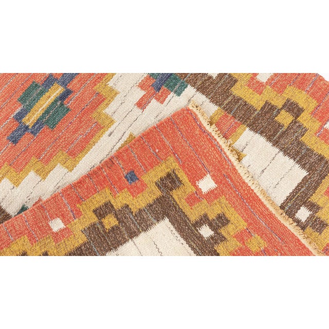 Textile Doris Leslie Blau Vintage Swedish Rolakan Runner by 'GK' For Sale - Image 7 of 7