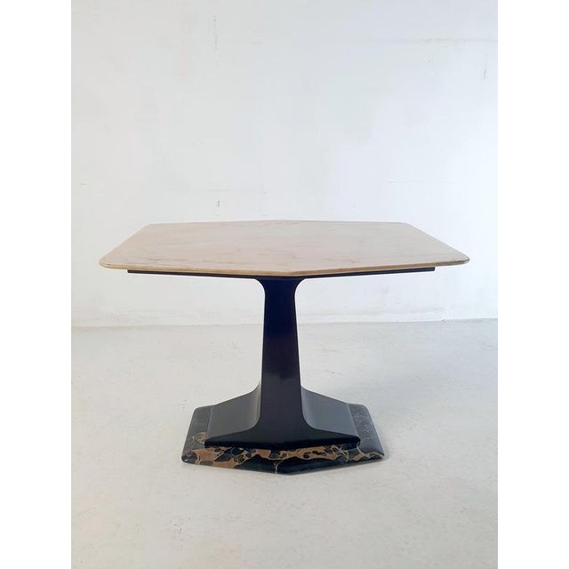 Mid-Century Modern Coffee Table with Marble Top attributed to Cantu, Italy, 1959 For Sale - Image 10 of 11