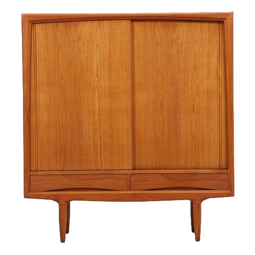 Vintage Teak Cabinet with 2 Doors by Axel Christensen for Aco Møbler For Sale