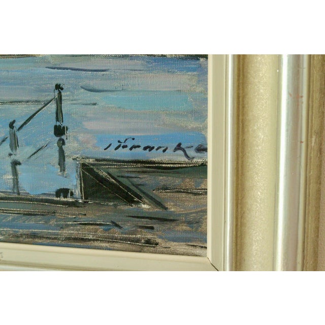 Ivar Franke, Lighthouse at the Water's Edge, 1960s, Oil on Canvas, Framed For Sale - Image 6 of 11
