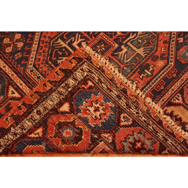 Nazmiyal Collection Antique Caucasian Soumak Rug For Sale - Image 10 of 10