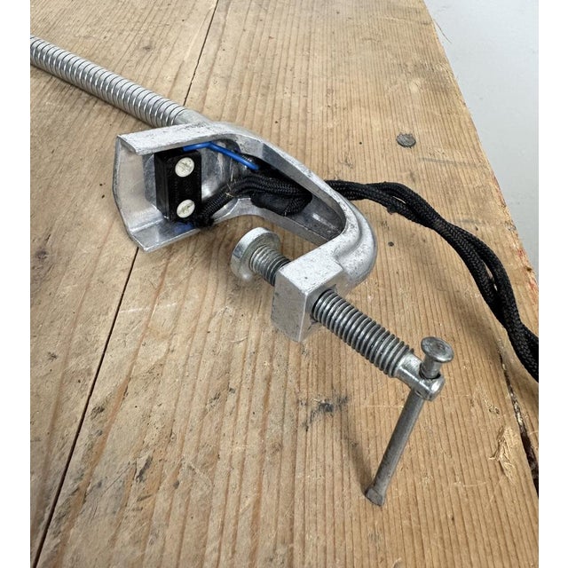 Vintage Grey Italian Gooseneck Table Lamp from GCME, 1950s For Sale - Image 16 of 18