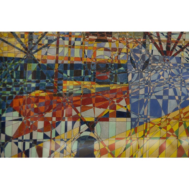 1960s Yus, Cubist Style Composition, 1960s, Painting For Sale - Image 5 of 9