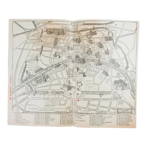 Small Vintage Pisa Italy Monuments Map