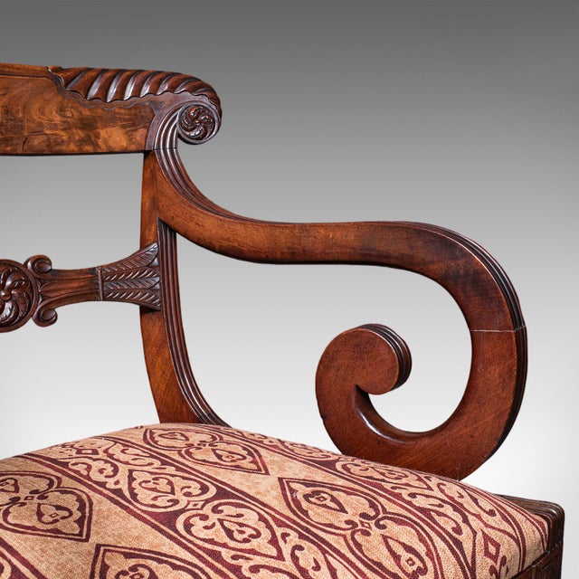 Pair of Antique Morning Room Elbow Chairs, English, Reception Seat, William IV For Sale - Image 11 of 12