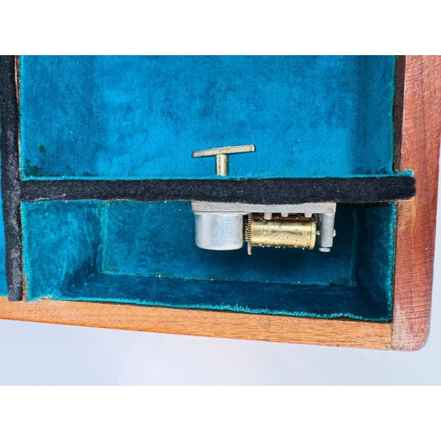 Vintage Handmade Musical Jewelry Cabinet With Drawer For Sale - Image 14 of 18