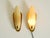 Mid-Century Modern Brass Wall Lamps with Fiberglass Shades, 1950s, Set of 2 For Sale - Image 4 of 18