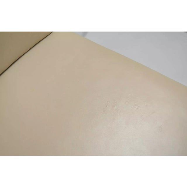 Early 21st Century Century Furniture Savor Royce Chrome Bar Stool Caress Taupe Leather For Sale - Image 5 of 9