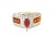 14K Yellow Gold Ruby & Diamond Marquise Band Ring Stunning 14K Yellow Gold Ruby & Diamond Marquise Band Ring featuring 1...