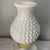 Add a touch of cozy, retro elegance to your space with this gorgeous Vintage White Hobnail Milk Glass Hurricane Boudoir...