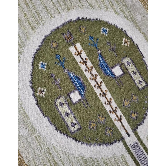 Mid-Century Modern Handwoven Tapestry or Rug by Eva Nemeth, 1960s For Sale - Image 3 of 6