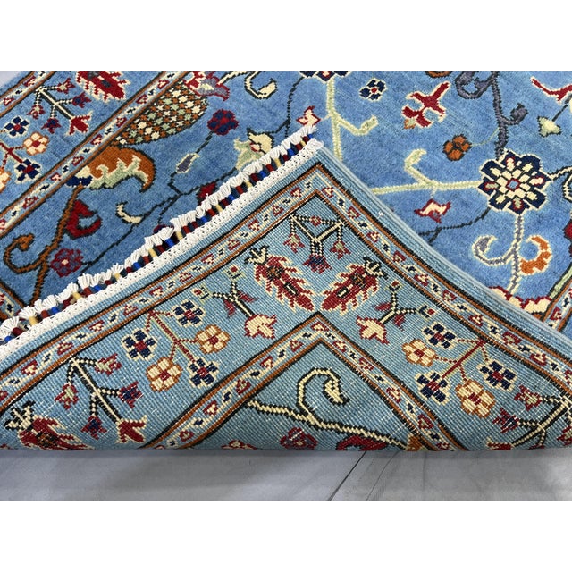 Blue Sultani Persian Style Floral Area Rug, 3'2" X 4'11" For Sale - Image 13 of 13
