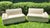1950 Sectional Sofa Ivory Damask American All Original Custom For Sale - Image 4 of 14