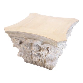 19th Century Neoclassical Architectural Column Capital Coffee Table For Sale