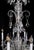 Vintage Bohemian Molded Glass Crystal Chandelier For Sale - Image 4 of 12