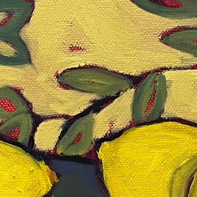"Citrus and Sunshine" Contemporary Still Life With Lemons For Sale - Image 4 of 9