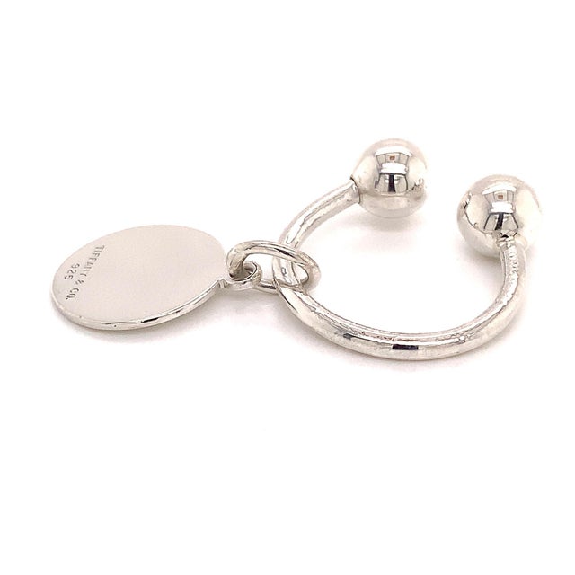 Silver 1990s Tiffany & Co Estate Sterling Silver Keychain 9.2 Grams For Sale - Image 8 of 11