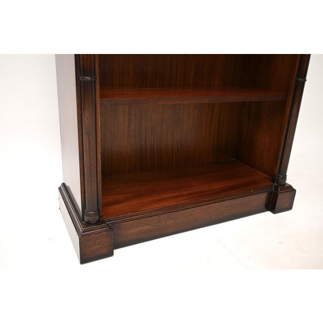 Brown Antique Georgian Style Open Bookcase, 1950s For Sale - Image 8 of 10