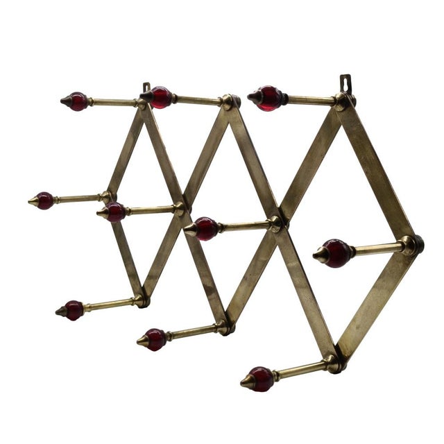 Azucena Wall Coat Hanger AT4 by Luigi Caccia Dominioni for Azucena, Italy, 1950s For Sale - Image 4 of 8