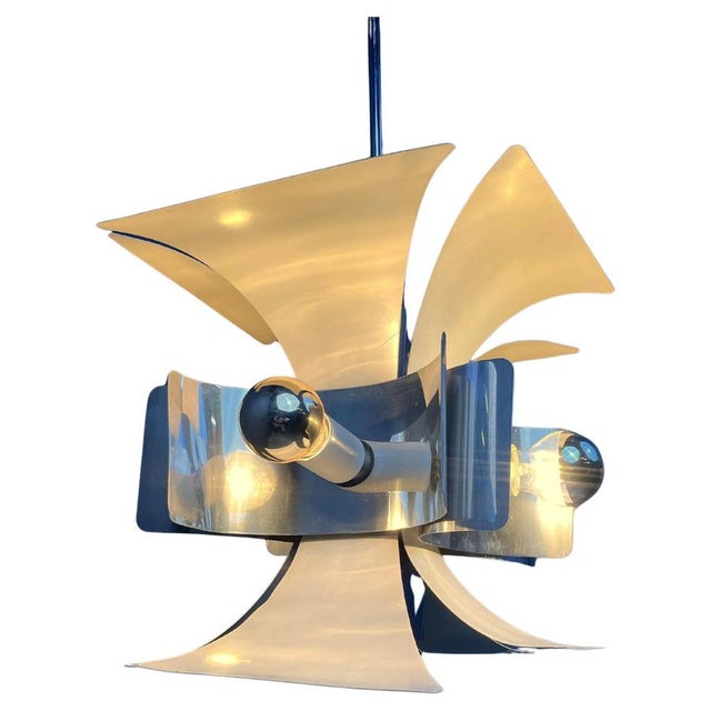 Italian Space Age Chandelier, 1960s For Sale - Image 12 of 12