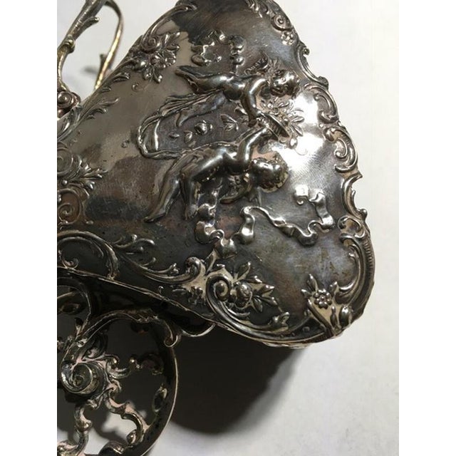 Late 19th Century Baroque Sterling Silver Box Little Love Cart, Italy, 1890 For Sale - Image 17 of 18