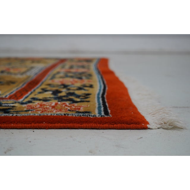 Traditional Vintage Approx. 6x9 Hand Woven Wool Oriental Rug For Sale - Image 3 of 9