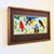 A vintage handmade needlepoint embroidery. Features the image of variety of colorful birds perched on branches. Well...