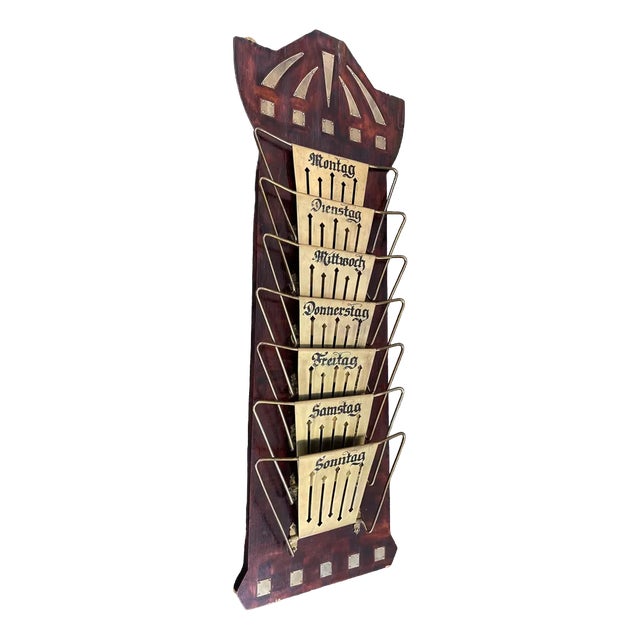 Art Deco Wall Mounted Magazine Rack, Germany, 1920s For Sale