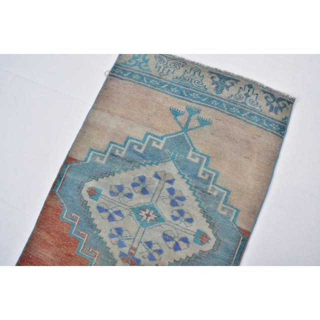 Turkish Colourful Decorative Runner Rug For Sale - Image 3 of 10