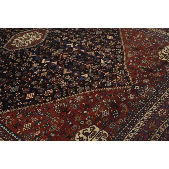 Vintage Afshar Rug 4'0'' X 7'0'' For Sale In New York - Image 6 of 11