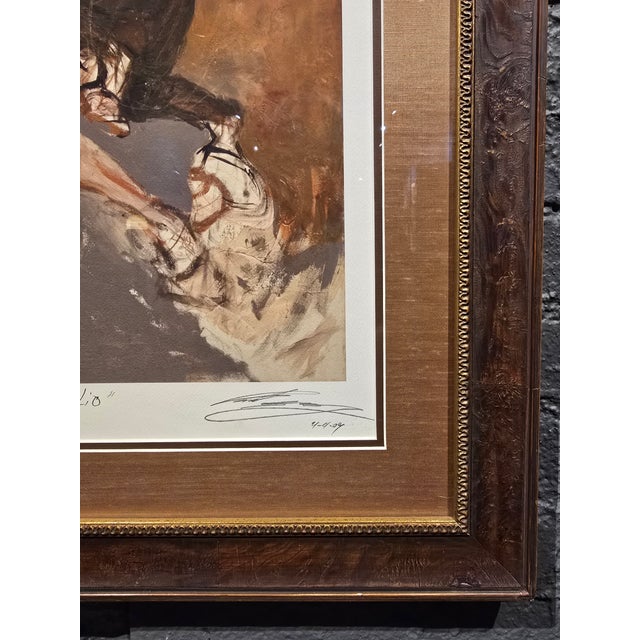 Brown Il Palio Di Siena -Original Silkscreen -Limited Edition 1/10" For Sale - Image 8 of 12