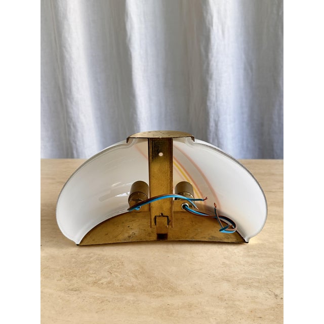 Murano Glass Swirl Striped Sconce, 1970 For Sale - Image 10 of 18