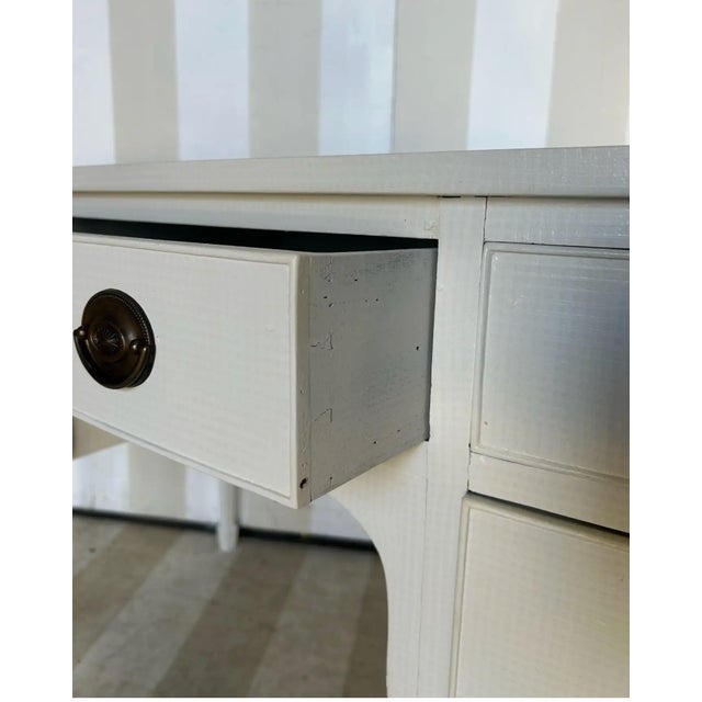 Sand Petite 19th Century English Sideboard in the Fabulous Things Sand Burlap Finish For Sale - Image 8 of 8