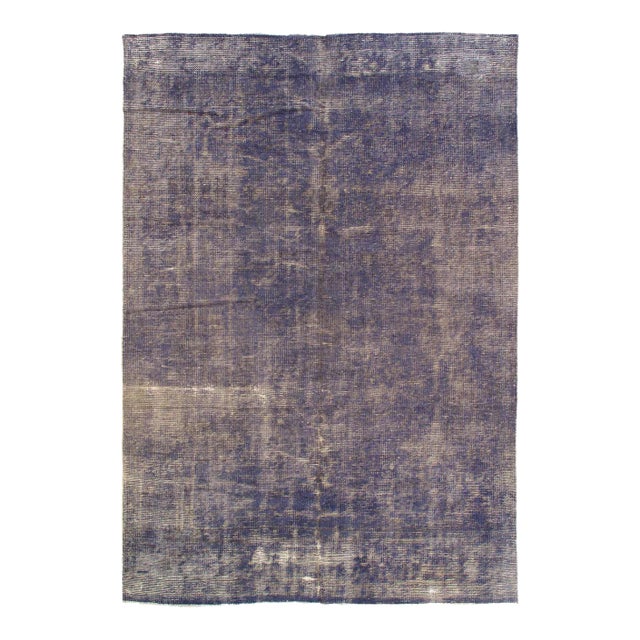 Pasargad DC Contemporary Light Blue Hand Knotted Vintage Rug For Sale