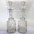 Victorian English Mid Victorian Cut Glass Tall Neck Decanters - A Pair For Sale - Image 3 of 11