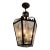 Vintage-Inspired Black Iron Lantern Chandelier For Sale