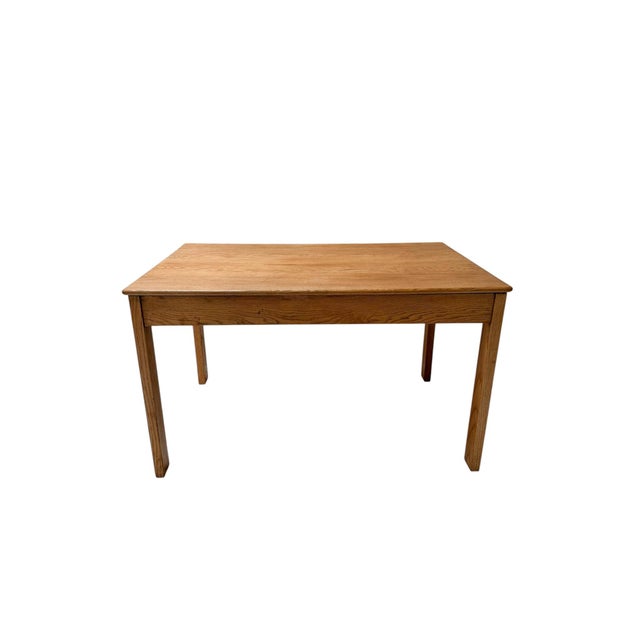 Wood Art Deco Dutch Oak Dining Table by J.A. Muntendam, 1920s For Sale - Image 7 of 12