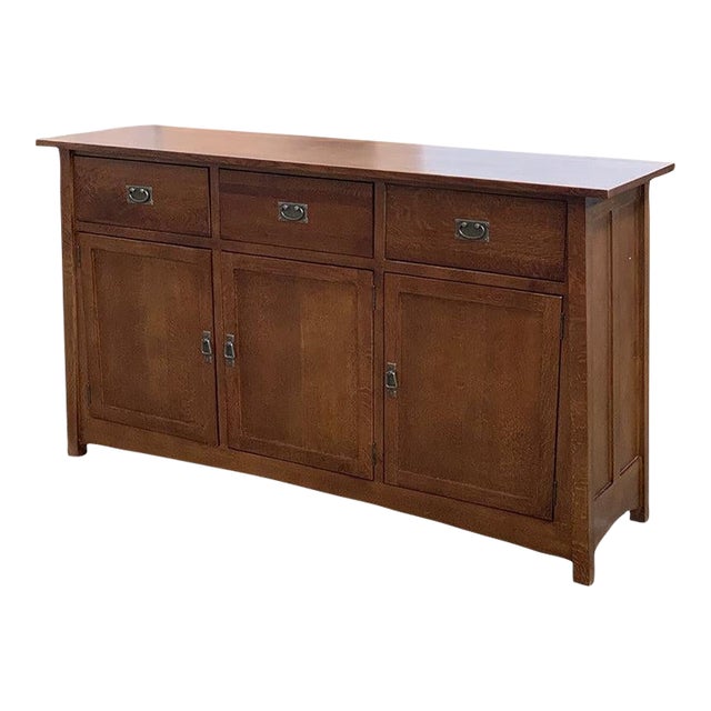 Mission 3 Door & 3 Drawer Sideboard - 70" - Walnut For Sale