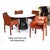 1990s Mario Bellini for Cassina Cab 413 Italian Red Leather Dining Chairs Set of 6 For Sale - Image 5 of 18