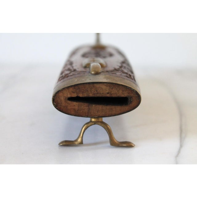 Mid-20th-Century Hand-Carved Wooden Knife and Fork Set For Sale - Image 12 of 13