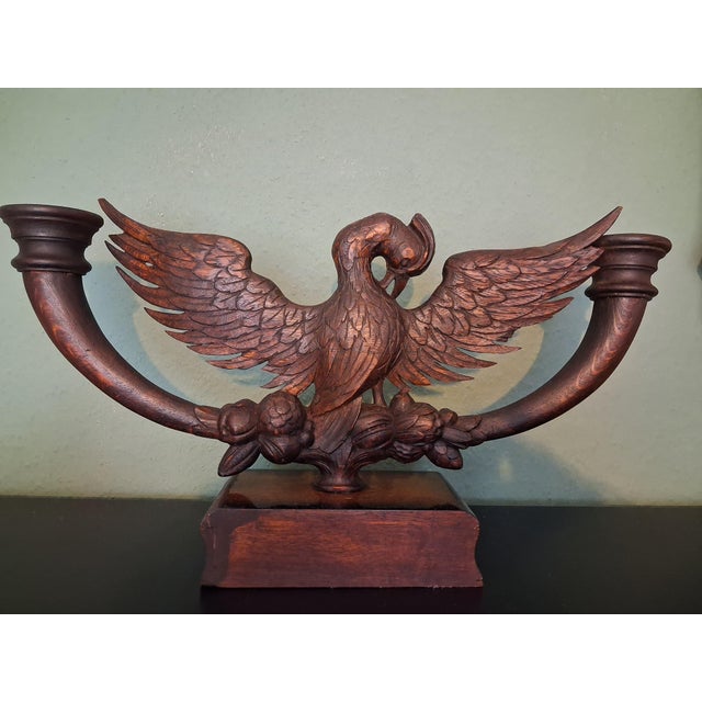 Antique Black Forest Swan Candle Holder, 1920s-1940s For Sale - Image 6 of 7