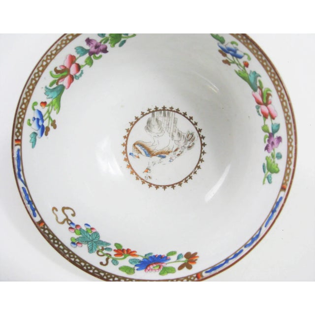 White 18c Josiah Spode Peacock Bowl - England For Sale - Image 8 of 12